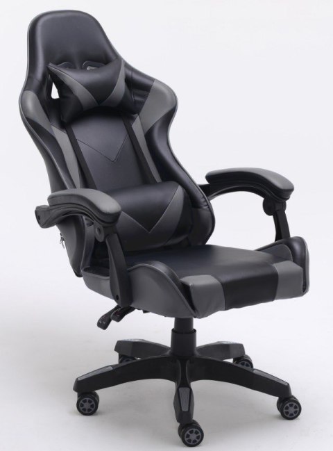 TOP E SHOP FOTEL OBROTOWY GAMINGOWY KRZESŁO REMUS SZARY TOP E SHOP FOTEL OBROTOWY GAMINGOWY KRZESŁO REMUS SZARY