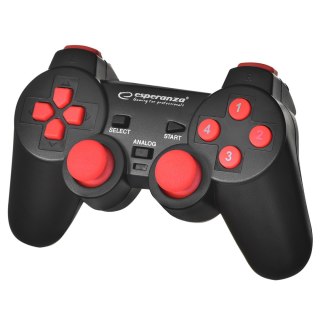 Esperanza Gamepad Esperanza Warrior EGG102R (kolor czarny, kolor czerwony)
