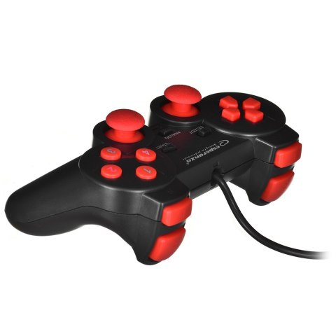 Esperanza Gamepad Esperanza Warrior EGG102R (kolor czarny, kolor czerwony)