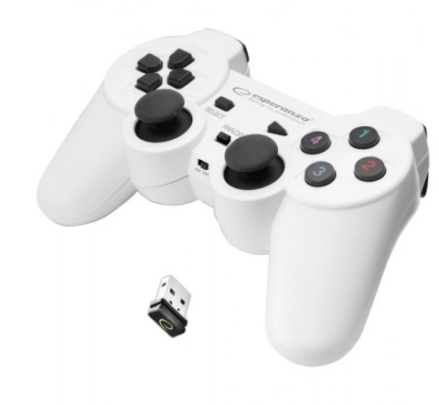 Esperanza Gamepad bezprzewodowy Esperanza GLADIATOR EGG108W (PC, PS3; kolor biały) Esperanza Gamepad bezprzewodowy Esperanza GLADIATOR EGG108W (PC, PS3; kolor biały)
