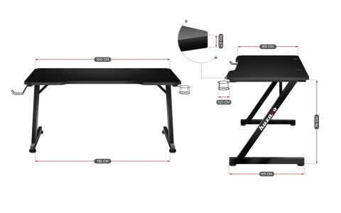 Huzaro Biurko gamingowe HZ-Hero 2.5