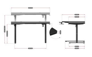 Huzaro Biurko gamingowe Huzaro Hero 9.1