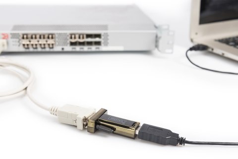 DIGITUS Adapter DIGITUS DA-70156 (USB M - RS-232 M; kolor czarny)