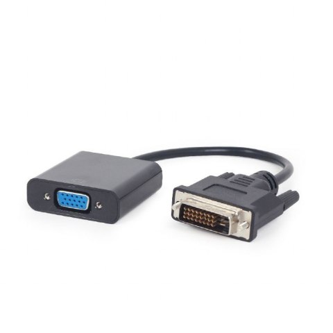 GEMBIRD Adapter GEMBIRD A-DVID-VGAF-01 (DVI-D M - D-Sub (VGA) F; 0,20m; kolor czarny)
