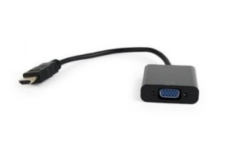 GEMBIRD Adapter GEMBIRD A-HDMI-VGA-04 (HDMI M - D-Sub (VGA) F; 0,15m; kolor czarny)