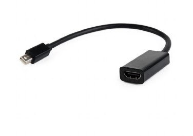 GEMBIRD Adapter GEMBIRD A-MDPM-HDMIF-02 (Mini DisplayPort M - HDMI F; 0,15m; kolor czarny) GEMBIRD Adapter GEMBIRD A-MDPM-HDMIF-02 (Mini DisplayPort M - HDMI F; 0,15m; kolor czarny)