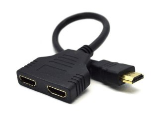 GEMBIRD Adapter GEMBIRD DSP-2PH4-04 (HDMI M - 2x HDMI F; 0,20m; kolor czarny)