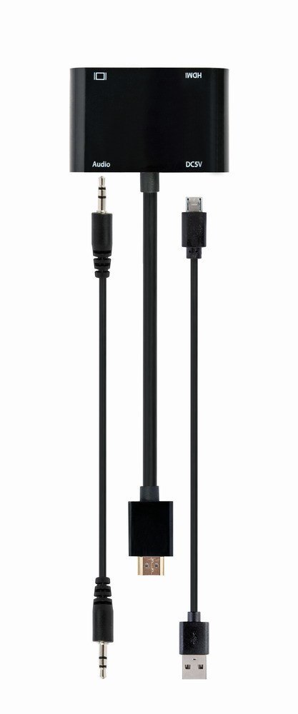 GEMBIRD GEMBIRD ADAPTER HDMI MĘSKI DO HDMI ŻEŃSKI + VGA ŻEŃSKI Z AUDIO + PORT ZASILANIA GEMBIRD GEMBIRD ADAPTER HDMI MĘSKI DO HDMI ŻEŃSKI + VGA ŻEŃSKI Z AUDIO + PORT ZASILANIA