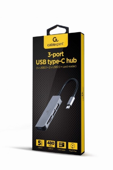 GEMBIRD GEMBIRD MULTI ADAPTER USB TYP-C 5W1 (HUB + HDMI + PD + DŹWIĘK STEREO) SREBRNY GEMBIRD GEMBIRD MULTI ADAPTER USB TYP-C 5W1 (HUB + HDMI + PD + DŹWIĘK STEREO) SREBRNY