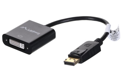 Lanberg Adapter Lanberg AD-0007-BK (DisplayPort M - DVI-D F; 0,10m; kolor czarny) Lanberg Adapter Lanberg AD-0007-BK (DisplayPort M - DVI-D F; 0,10m; kolor czarny)