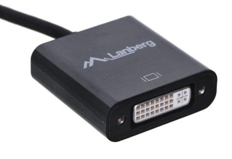 Lanberg Adapter Lanberg AD-0007-BK (DisplayPort M - DVI-D F; 0,10m; kolor czarny) Lanberg Adapter Lanberg AD-0007-BK (DisplayPort M - DVI-D F; 0,10m; kolor czarny)