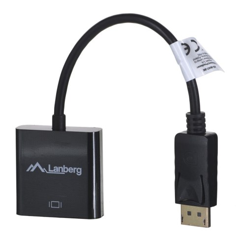Lanberg Adapter Lanberg AD-0007-BK (DisplayPort M - DVI-D F; 0,10m; kolor czarny) Lanberg Adapter Lanberg AD-0007-BK (DisplayPort M - DVI-D F; 0,10m; kolor czarny)