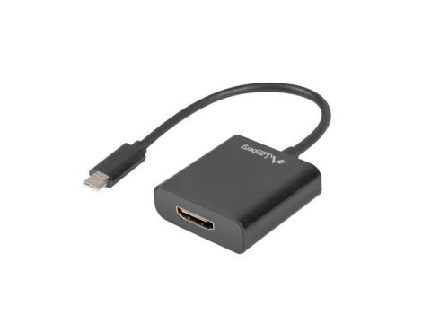 Lanberg Adapter Lanberg AD-UC-HD-01 (USB typu C M - HDMI F; 0,15m; kolor czarny) Lanberg Adapter Lanberg AD-UC-HD-01 (USB typu C M - HDMI F; 0,15m; kolor czarny)