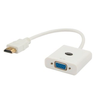 SAVIO Adapter SAVIO cl-27 (HDMI M - D-Sub (VGA) F; 0,10m; kolor biały)