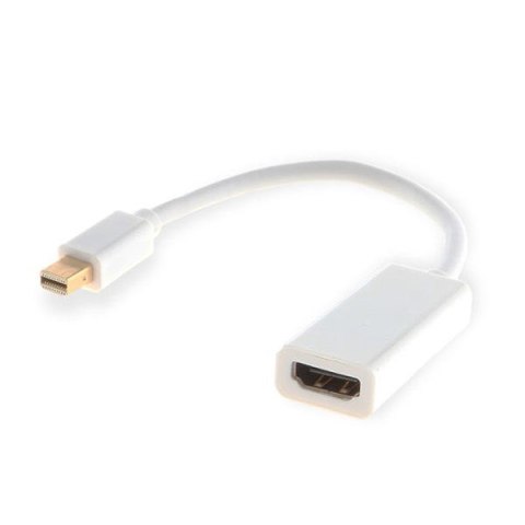 SAVIO Adapter SAVIO cl-57 (Mini DisplayPort M - HDMI F; 0,10m; kolor biały) SAVIO Adapter SAVIO cl-57 (Mini DisplayPort M - HDMI F; 0,10m; kolor biały)