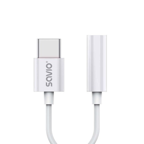 SAVIO SAVIO ADAPTER USB-C - MINI JACK 3,5 MM (F) AK-51 SAVIO SAVIO ADAPTER USB-C - MINI JACK 3,5 MM (F) AK-51