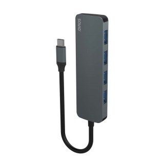 SAVIO SAVIO AK-54 HUB USB-C - 4 X USB-A, SZARY