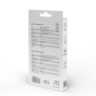 SAVIO SAVIO AK-56 ADAPTER USB-C 3.1 GEN 1 DO RJ-45