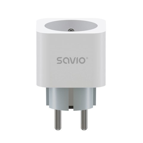 SAVIO SAVIO INTELIGENTNE GNIAZDKO WI-FI, 16A, TIMER, POMIAR ZUŻYCIA ENERGII, AS-01
