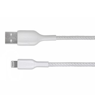 Belkin Kabel Belkin BoostCharge Braided Lightning to USB-A Cable 1m oplot White