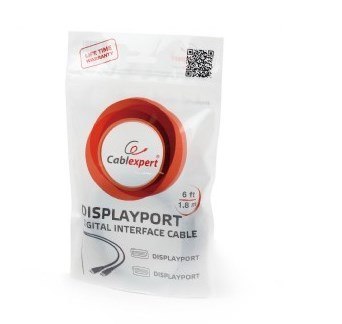 GEMBIRD Kabel GEMBIRD CC-DP2-6 (DisplayPort M - DisplayPort M; 1,8m; kolor czarny) GEMBIRD Kabel GEMBIRD CC-DP2-6 (DisplayPort M - DisplayPort M; 1,8m; kolor czarny)