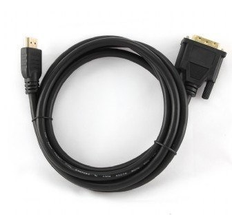 GEMBIRD Kabel GEMBIRD CC-HDMI-DVI-6 (HDMI M - DVI-D M; 1,8m; kolor czarny) GEMBIRD Kabel GEMBIRD CC-HDMI-DVI-6 (HDMI M - DVI-D M; 1,8m; kolor czarny)