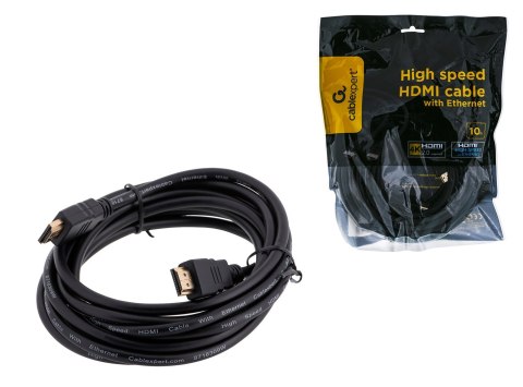 GEMBIRD Kabel GEMBIRD CC-HDMI4-10M (HDMI M - HDMI M; 10m; kolor czarny) GEMBIRD Kabel GEMBIRD CC-HDMI4-10M (HDMI M - HDMI M; 10m; kolor czarny)