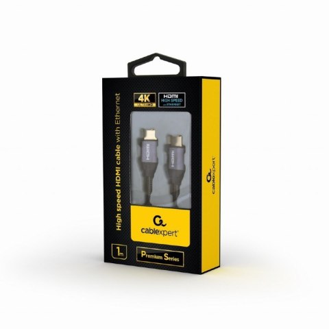 GEMBIRD Kabel GEMBIRD Seria Premium CCBP-HDMI-1M (HDMI M - HDMI M; 1m; kolor czarny) GEMBIRD Kabel GEMBIRD Seria Premium CCBP-HDMI-1M (HDMI M - HDMI M; 1m; kolor czarny)