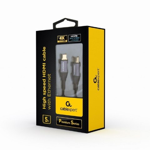 GEMBIRD Kabel GEMBIRD seria premium CCBP-HDMI-5M (HDMI M - HDMI M; 5m; kolor czarny)