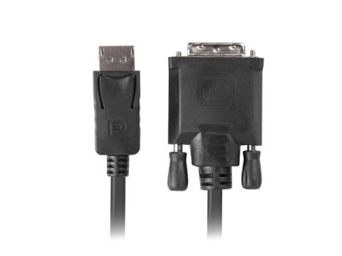 Lanberg Kabel Lanberg CA-DPDV-10CU-0010-BK (DisplayPort M - DVI-D M; 1m; kolor czarny) Lanberg Kabel Lanberg CA-DPDV-10CU-0010-BK (DisplayPort M - DVI-D M; 1m; kolor czarny)