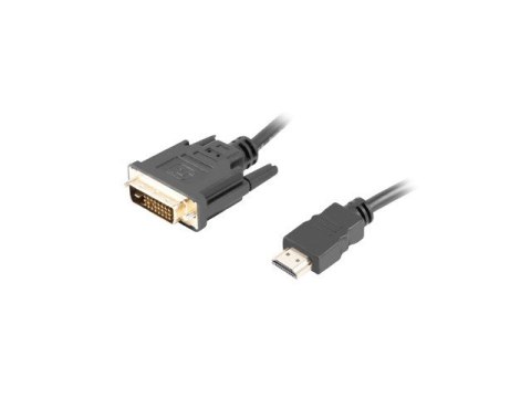 Lanberg Kabel Lanberg CA-HDDV-20CU-0018-BK (HDMI M - DVI-D (24+1) M; 1,8m; kolor czarny) Lanberg Kabel Lanberg CA-HDDV-20CU-0018-BK (HDMI M - DVI-D (24+1) M; 1,8m; kolor czarny)