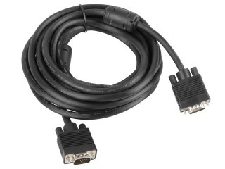 Lanberg Kabel Lanberg CA-VGAC-10CC-0050-B (D-Sub (VGA) M - D-Sub (VGA) M; 5m; kolor czarny)