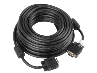 Lanberg Kabel Lanberg CA-VGAC-10CC-0150-B (D-Sub (VGA) M - D-Sub (VGA) M; 15m; kolor czarny)