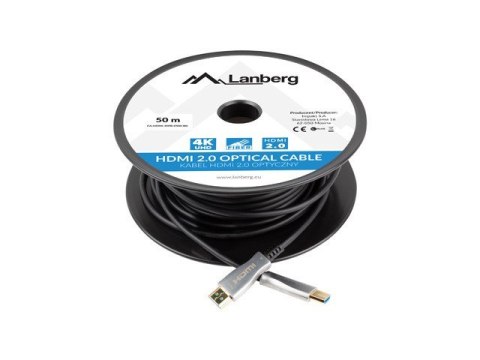Lanberg LANBERG KABEL HDMI M/M V2.0 50M OPTYCZNY AOC CA-HDMI-20FB-0500-BK Lanberg LANBERG KABEL HDMI M/M V2.0 50M OPTYCZNY AOC CA-HDMI-20FB-0500-BK