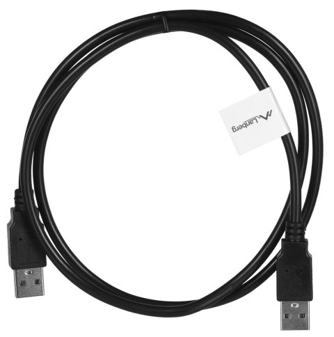 Lanberg LANBERG KABEL USB-A 2.0 M/M 1M CZARNY CA-USBA-20CU-0010-BK Lanberg LANBERG KABEL USB-A 2.0 M/M 1M CZARNY CA-USBA-20CU-0010-BK