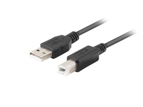 Lanberg LANBERG KABEL USB-A->USB-B M/M 2.0 1M FERRYT CZARNY BOX CA-USBA-15CU-0010-BK Lanberg LANBERG KABEL USB-A->USB-B M/M 2.0 1M FERRYT CZARNY BOX CA-USBA-15CU-0010-BK
