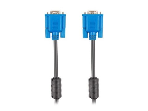 Lanberg LANBERG KABEL VGA M/M 5M 15PIN FERRYT CZARNY CA-VGAC-10CU-0050-BK Lanberg LANBERG KABEL VGA M/M 5M 15PIN FERRYT CZARNY CA-VGAC-10CU-0050-BK