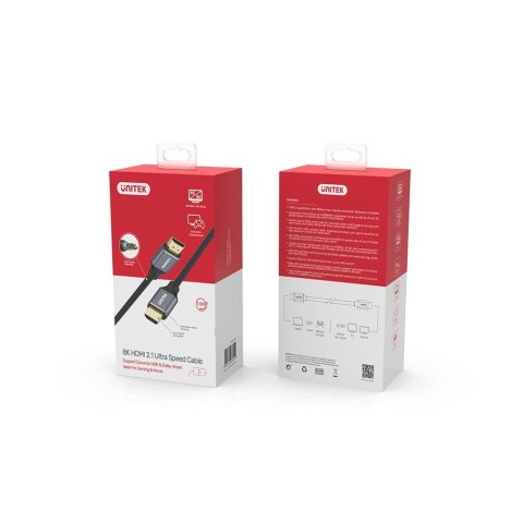 UNITEK UNITEK KABEL HDMI 2.1 8K, 4K120HZ UHD, 2M, C138W