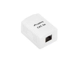 Lanberg Gniazdo natynkowe Lanberg OU5-0001-W (RJ-45; kat. 5e; UTP; kolor biały)