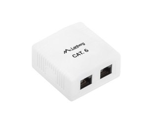 Lanberg Gniazdo natynkowe Lanberg OU6-0002-W (RJ-45; UTP; kolor biały)
