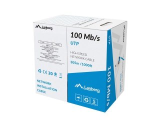 Lanberg LANBERG KABEL LAN UTP 100MB/S 305M DRUT CCA NIEBIESKI