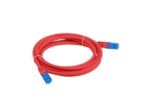 Lanberg LANBERG PATCHCORD S/FTP KAT.6A 0.5M CZERWONY LSZH CCA (FLUKE PASSED) PCF6A-10CC-0050-R