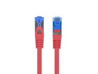 Lanberg LANBERG PATCHCORD S/FTP KAT.6A 0.5M CZERWONY LSZH CCA (FLUKE PASSED) PCF6A-10CC-0050-R