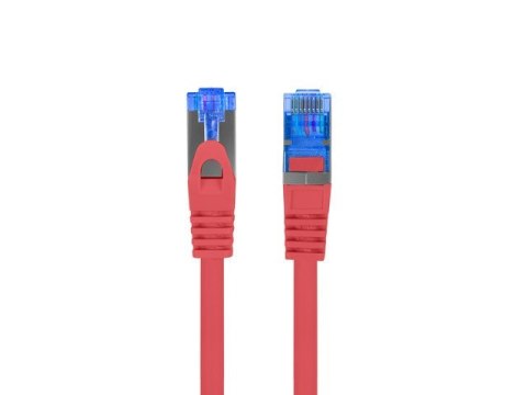 Lanberg LANBERG PATCHCORD S/FTP KAT.6A 0.5M CZERWONY LSZH CCA (FLUKE PASSED) PCF6A-10CC-0050-R