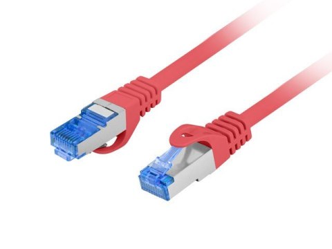 Lanberg LANBERG PATCHCORD S/FTP KAT.6A 0.5M CZERWONY LSZH CCA (FLUKE PASSED) PCF6A-10CC-0050-R