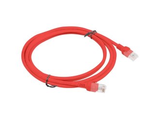 Lanberg Patchcord UTP Lanberg PCU5-10CC-0200-R (RJ45 - RJ45 ; 2m; UTP; kat. 5e; kolor czerwony)