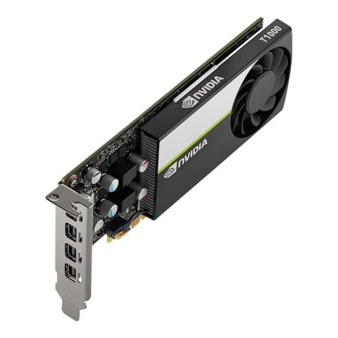 PNY Technologies Karta graficzna PNY NVIDIA T1000 4GB, GDDR6, 4x DisplayPort, PCI Express 3.0, LP - ATX bracket, Small Box