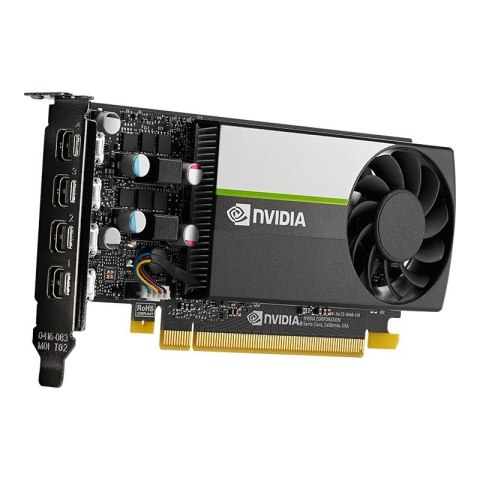 PNY Technologies Karta graficzna PNY NVIDIA T1000 4GB, GDDR6, 4x DisplayPort, PCI Express 3.0, LP - ATX bracket, Small Box