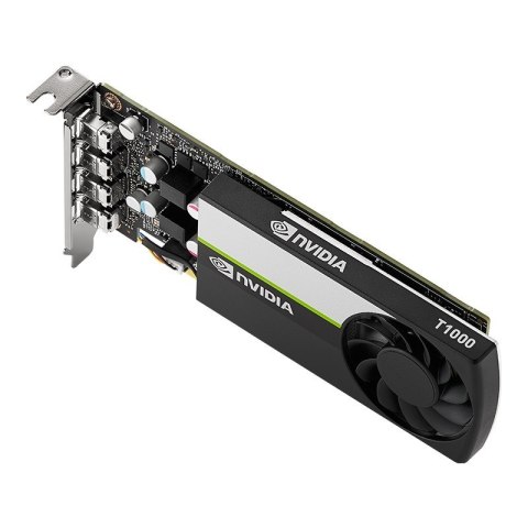 PNY Technologies Karta graficzna PNY NVIDIA T1000 8GB, GDDR6, 4x mini DisplayPort, PCI Express 3.0, LP - ATX bracket, Small Box