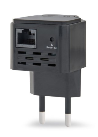 GEMBIRD GEMBIRD WIFI REPEATER MINI WNP-RP300-03-BK B/G/N300 + GNIAZDO RJ45, DO GNIAZDKA 230V, CZARNY